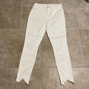 Frame Le High Skinny White Denim Jeans Size‎ 30